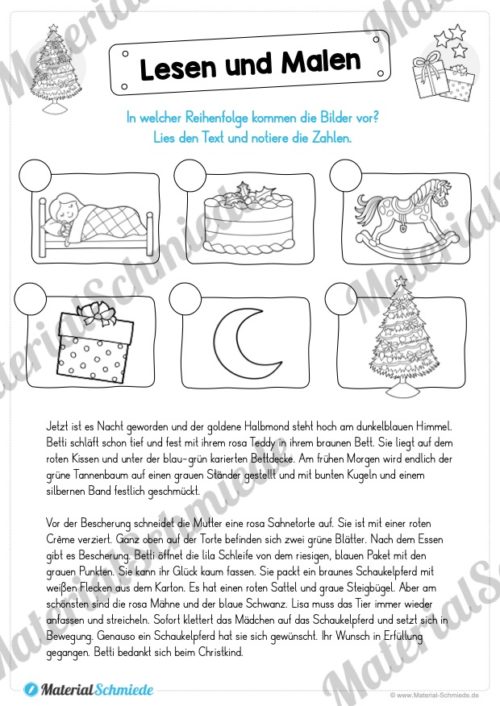 Lesen & Malen zu Weihnachten (Vorschau 07)