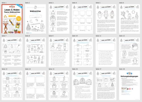 Lesen & Malen zu Weihnachten (Überblick)