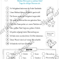 10 Leseübungen zu Weihnachten (Blitzlesen)