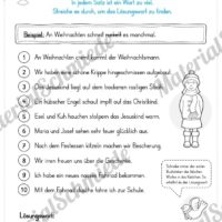 10 Leseübungen zu Weihnachten (Ein Wort zu viel)