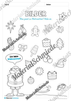 Materialpaket Weihnachten: 1. Klasse (Vorschau 18)