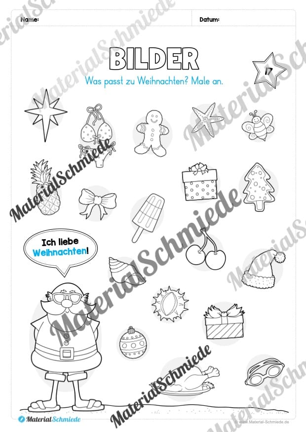 Materialpaket Weihnachten: 1. Klasse (Vorschau 18)