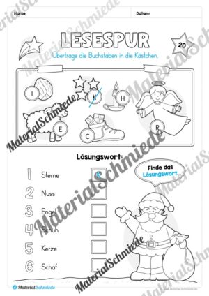 Materialpaket Weihnachten: 1. Klasse (Vorschau 21)