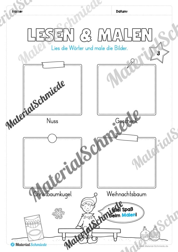 Materialpaket Weihnachten: 2. Klasse (Vorschau 04)