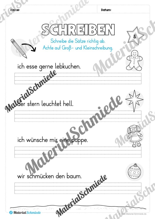 Materialpaket Weihnachten: 2. Klasse (Vorschau 06)