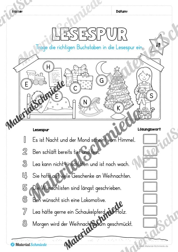 Materialpaket Weihnachten: 2. Klasse (Vorschau 19)