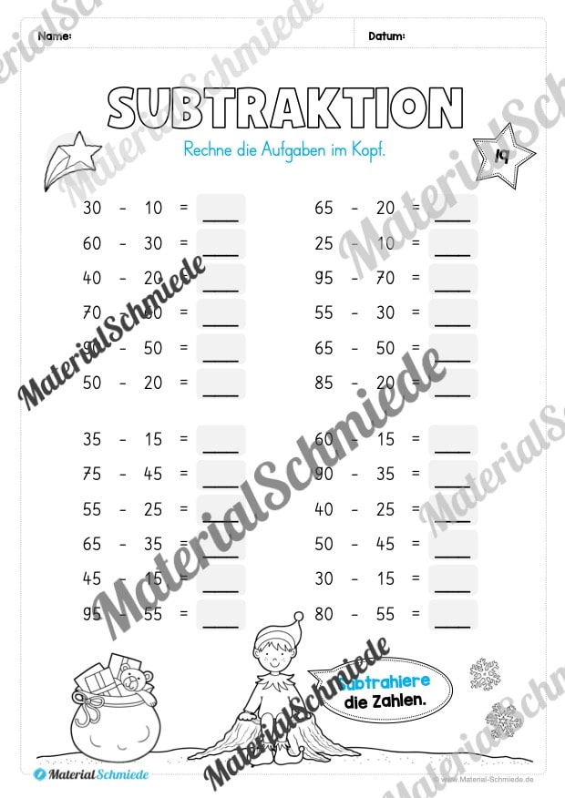 Materialpaket Weihnachten: 2. Klasse (Vorschau 20)