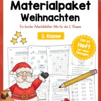 Materialpaket Weihnachten: 2. Klasse (24 Arbeitsblätter)