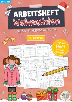 Arbeitsheft Weihnachten: 2. Klasse (24 Arbeitsblätter)