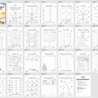 Materialpaket Weihnachten: 2. Klasse (24 Arbeitsblätter) - Überblick