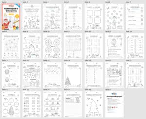 Materialpaket Weihnachten: 2. Klasse (24 Arbeitsblätter) – Überblick