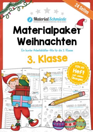 Materialpaket Weihnachten: 3. Klasse (24 Arbeitsblätter)