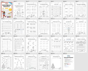 Materialpaket Weihnachten: 3. Klasse (24 Arbeitsblätter) – Überblick