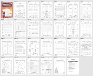 Arbeitsheft Weihnachten: 3. Klasse (24 Arbeitsblätter) – Überblick