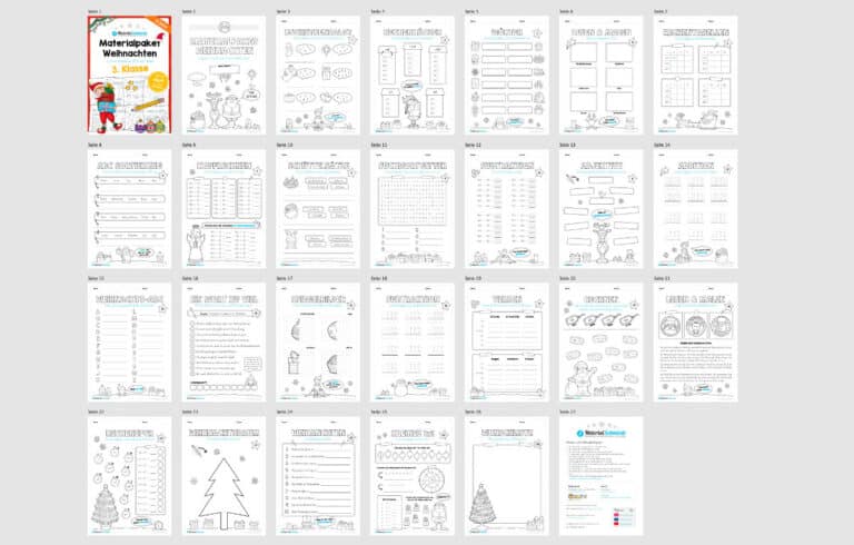 Materialpaket Weihnachten: 3. Klasse (Überblick)