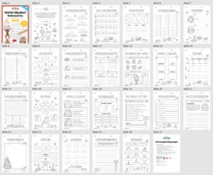 Materialpaket Weihnachten: 4. Klasse (24 Arbeitsblätter) – Überblick