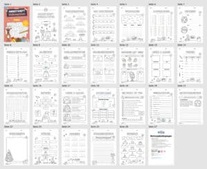 Arbeitsheft Weihnachten: 4. Klasse (24 Arbeitsblätter) – Überblick