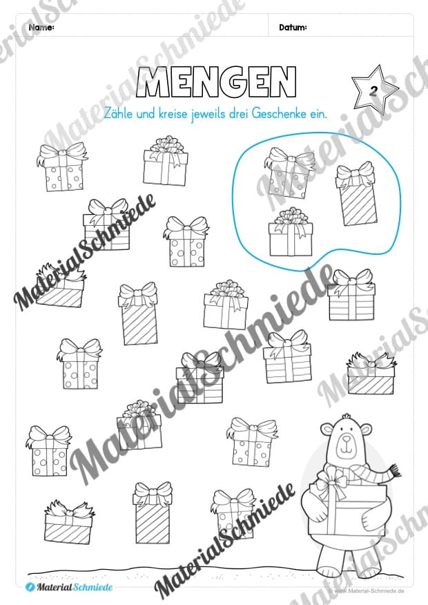 Materialpaket Weihnachten: Vorschule (Vorschau 03)