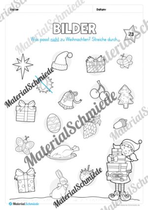 Materialpaket Weihnachten: Vorschule (Vorschau 24)