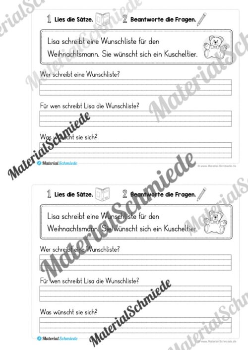 Mini-Heft: Lesetexte Weihnachten (1. & 2. Klasse) - Vorschau 03