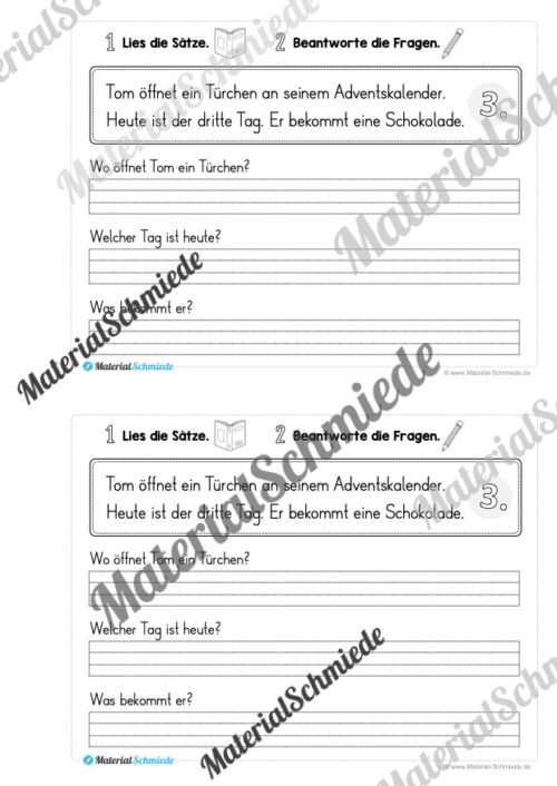 Mini-Heft: Lesetexte Weihnachten (1. & 2. Klasse) - Vorschau 05