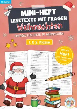 Mini-Heft: Lesetexte Weihnachten (1. & 2. Klasse)
