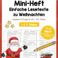 Mini-Heft: Lesetexte Weihnachten (1. & 2. Klasse)