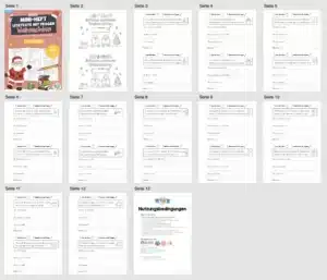 Mini-Heft: Lesetexte Weihnachten (1. & 2. Klasse) – Überblick