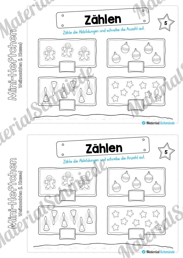 Mini-Heft: Weihnachten 1. Klasse (Vorschau 06)