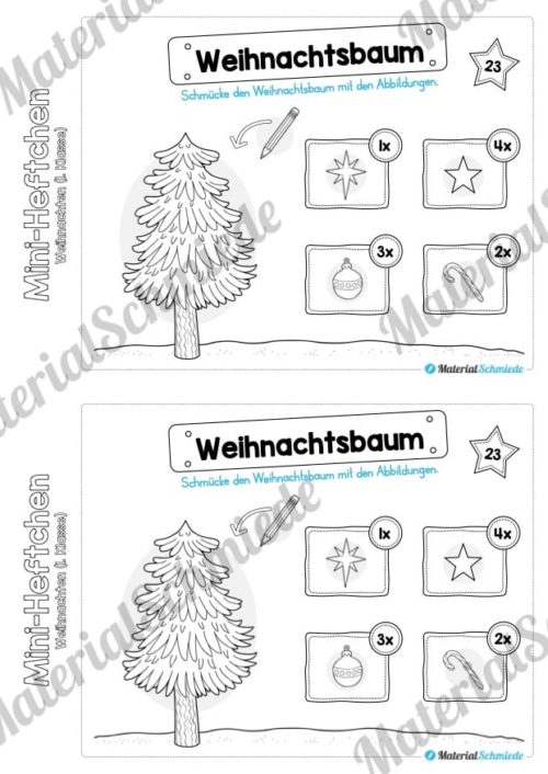 Mini-Heft: Weihnachten 1. Klasse (Vorschau 15)