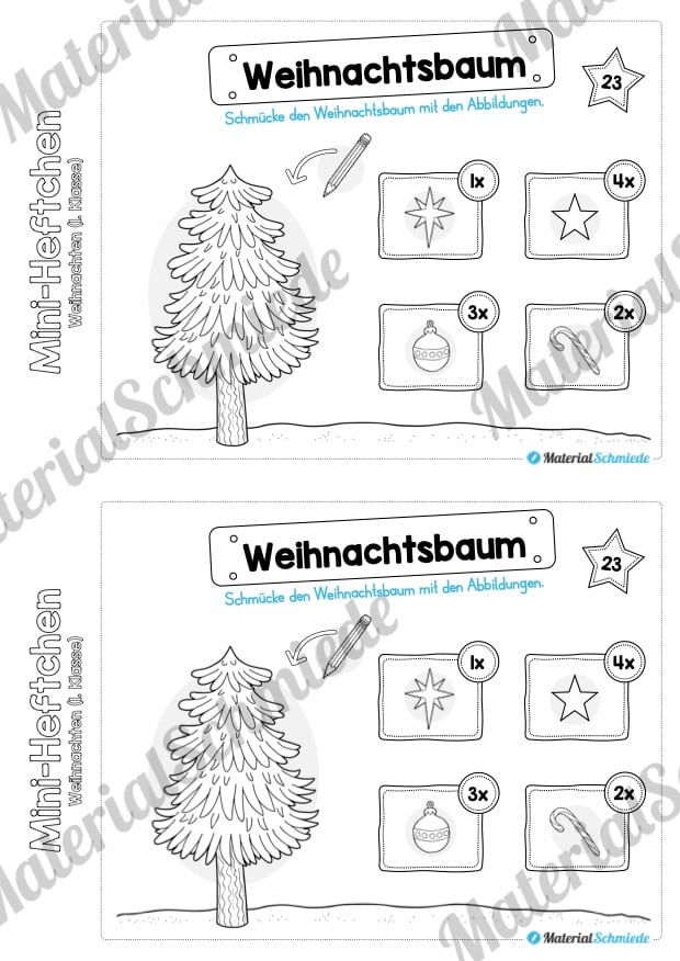 Mini-Heft: Weihnachten 1. Klasse (Vorschau 15)