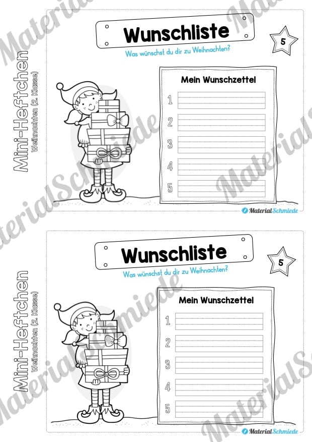 Mini-Heft: Weihnachten 2. Klasse (Vorschau 04)