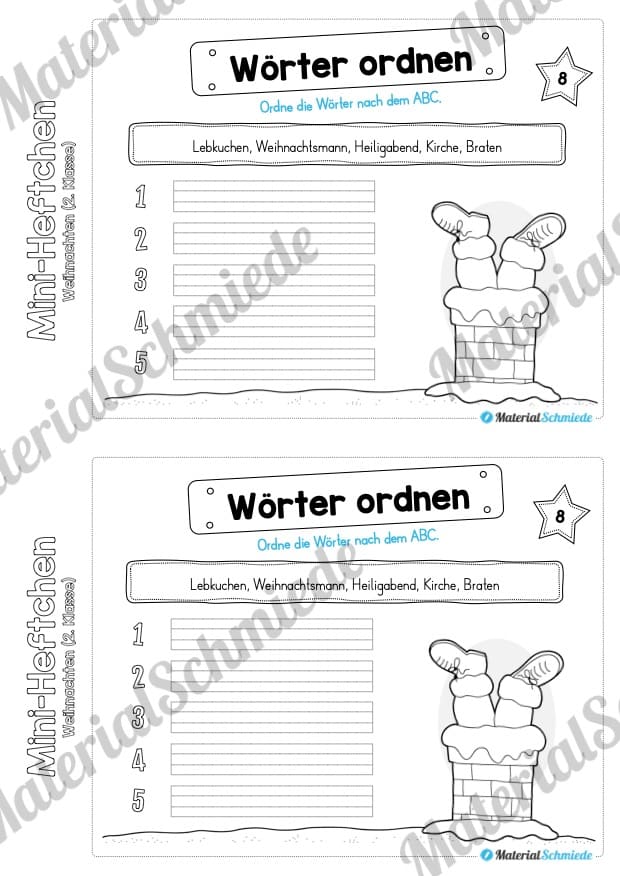 Mini-Heft: Weihnachten 2. Klasse (Vorschau 07)