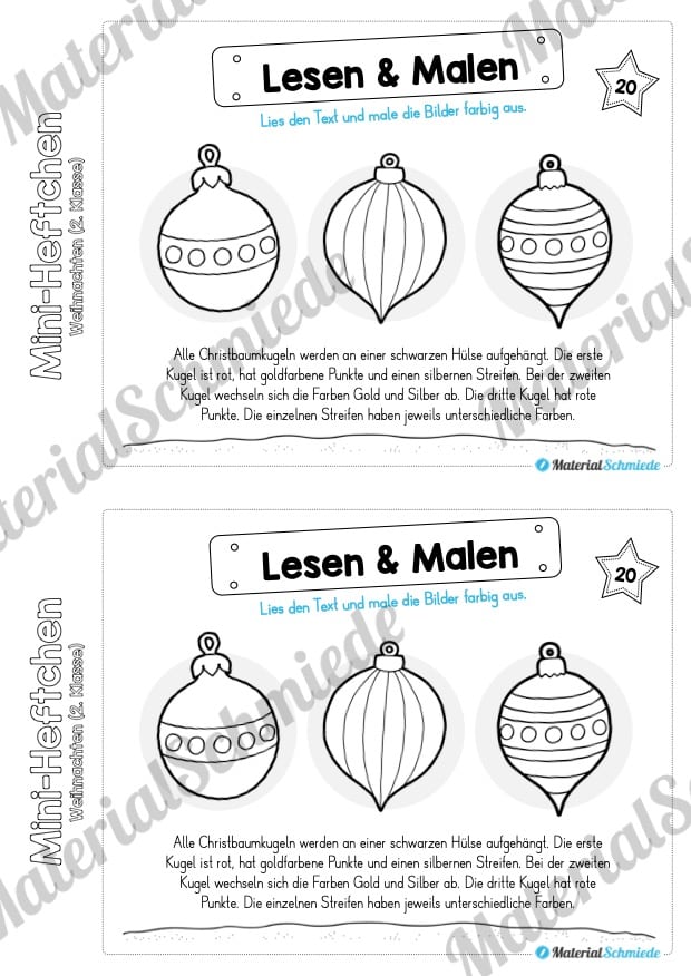 Mini-Heft: Weihnachten 2. Klasse (Vorschau 12)