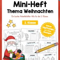 Mini-Heft: Weihnachten 2. Klasse (24 Arbeitsblätter)