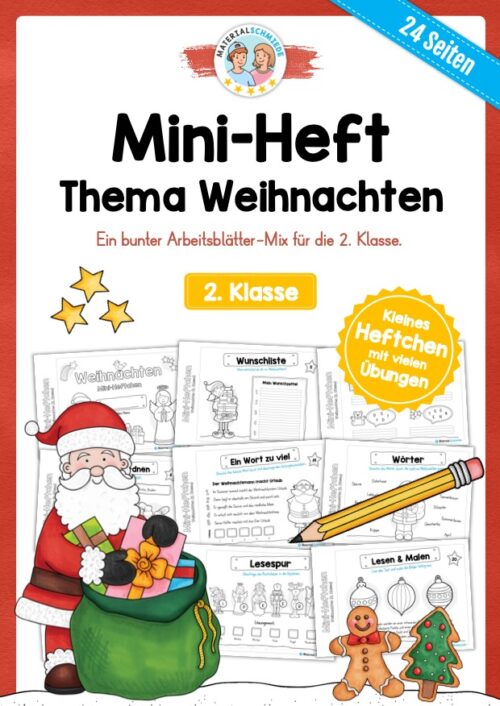 Materialpaket Weihnachten auf Englisch (25 Arbeitsblätter)