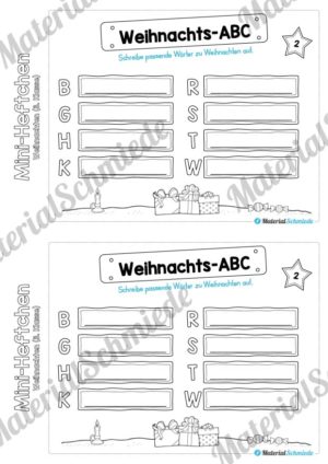 Mini-Heft: Weihnachten 3. Klasse (Vorschau 02)