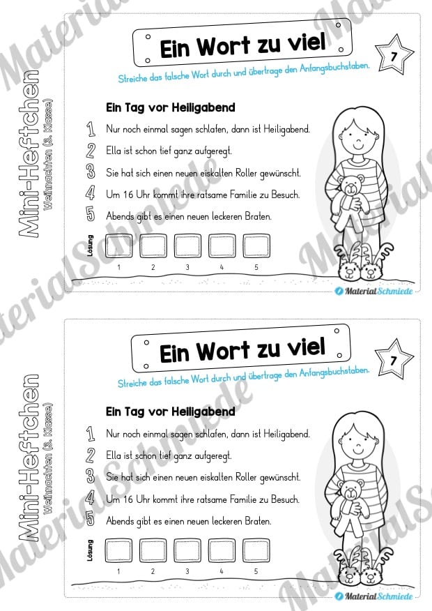 Mini-Heft: Weihnachten 3. Klasse (Vorschau 05)