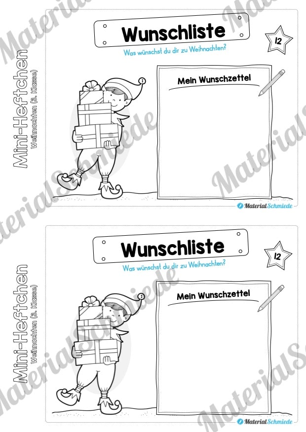 Mini-Heft: Weihnachten 3. Klasse (Vorschau 07)