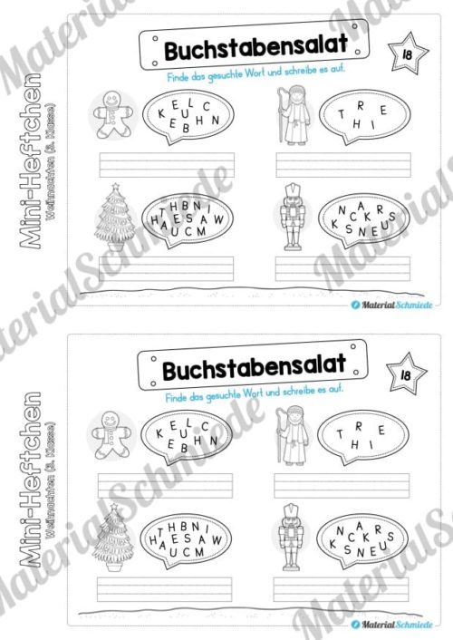 Mini-Heft: Weihnachten 3. Klasse (Vorschau 12)