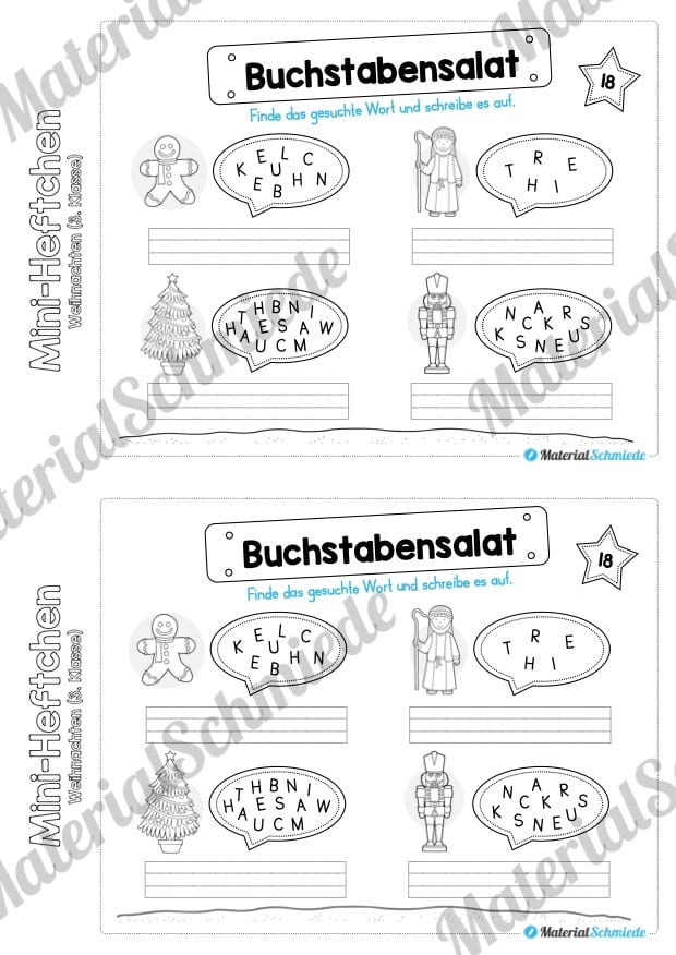 Mini-Heft: Weihnachten 3. Klasse (Vorschau 12)