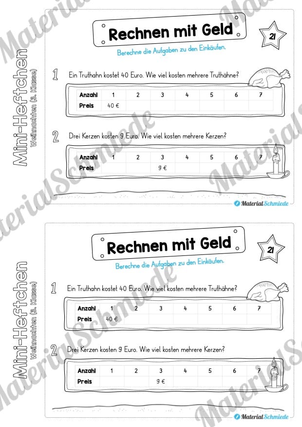 Mini-Heft: Weihnachten 3. Klasse (Vorschau 15)