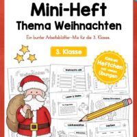 Mini-Heft: Weihnachten 3. Klasse (24 Arbeitsblätter)