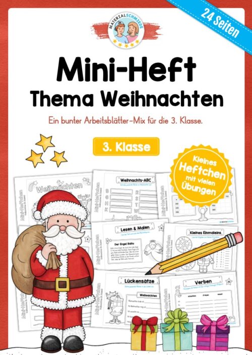 Mini-Heft: Weihnachten 3. Klasse (24 Arbeitsblätter)