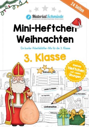 Mini-Heft: Weihnachten 3. Klasse (24 Arbeitsblätter)