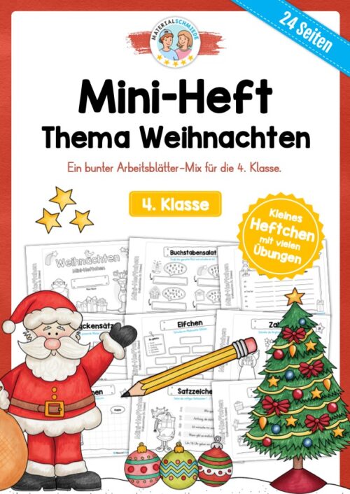 Mini-Heft: Weihnachten 4. Klasse (24 Arbeitsblätter)