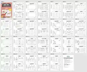 Mini-Heft: Weihnachten – 4. Klasse (24 Arbeitsblätter) – Überblick