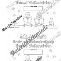 Mini-Heft: 10 Abschreibtexte zur Groß- und Kleinschreibung Thema Weihnachten (Vorschau 01)