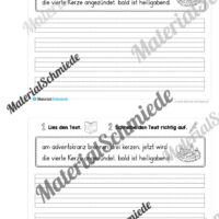 Mini-Heft: 10 Abschreibtexte zur Groß- und Kleinschreibung Thema Weihnachten (Vorschau 03)