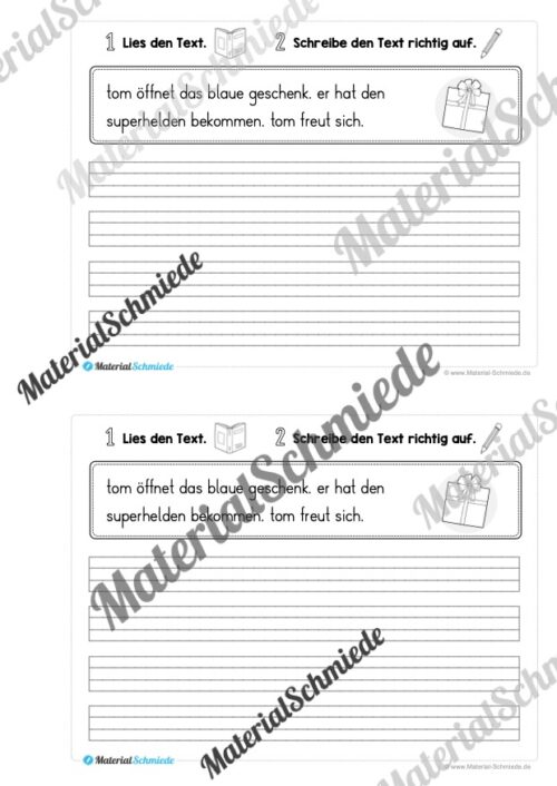 Mini-Heft: 10 Abschreibtexte zur Groß- und Kleinschreibung Thema Weihnachten (Vorschau 11)